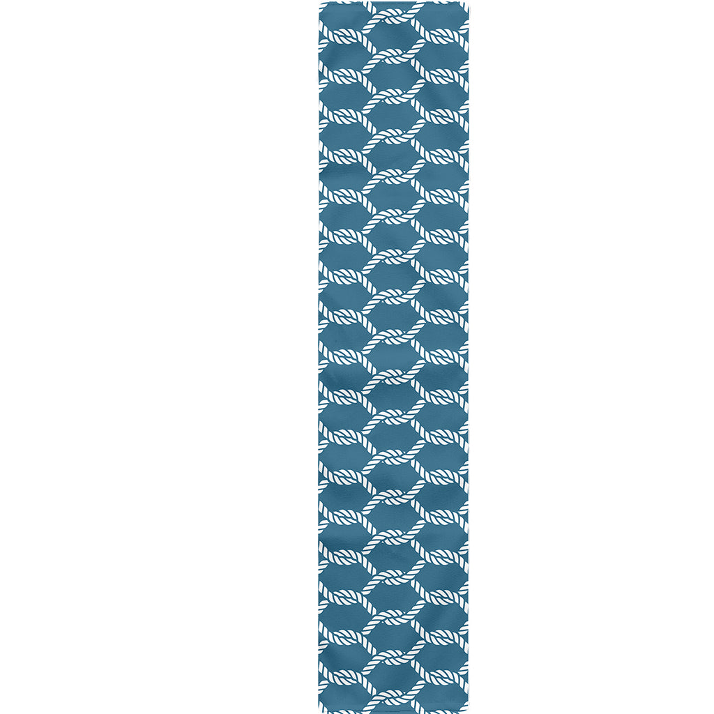 Fishing Rope Knots Pattern Print Table Runner