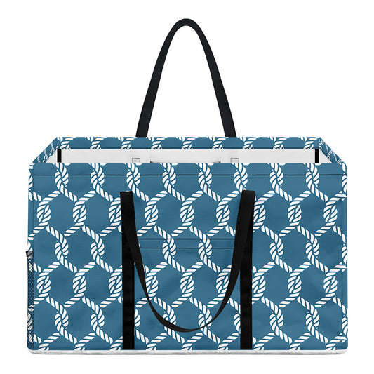 Fishing Rope Knots Pattern Print Utility Tote Bag