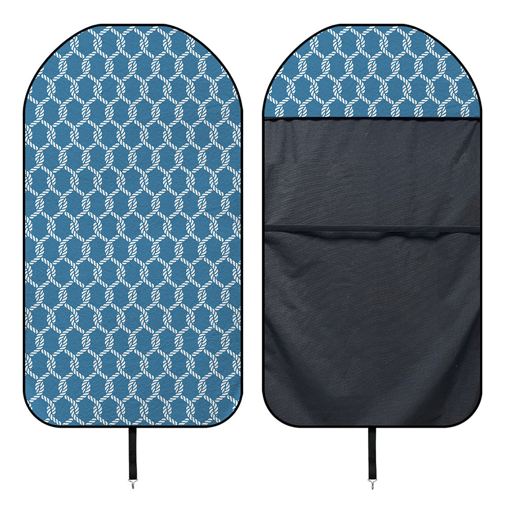 Fishing Rope Knots Pattern Print Waterproof Car Seat Cover