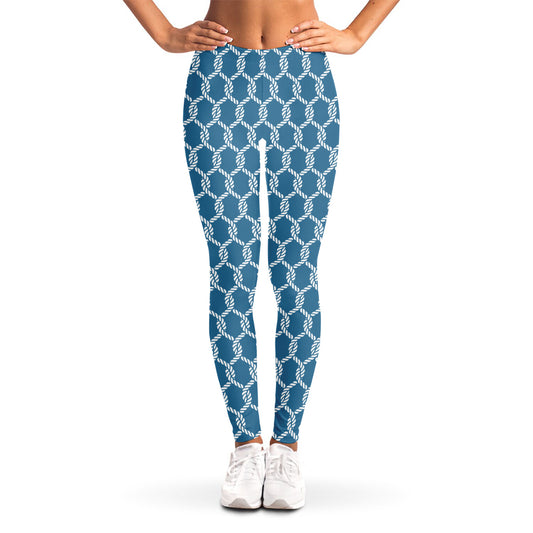 Fishing Rope Knots Pattern Print Women's Leggings