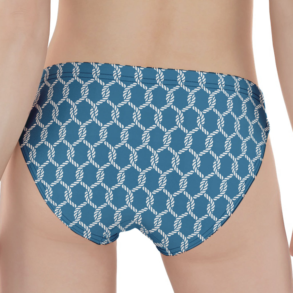 Fishing Rope Knots Pattern Print Women's Panties