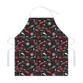 Fishing Theme Pattern Print Adjustable Apron