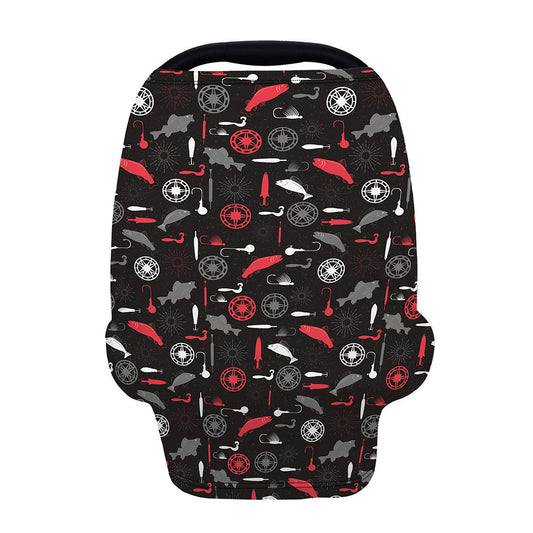 Fishing Theme Pattern Print Baby Seat Cover