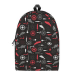 Fishing Theme Pattern Print Backpack