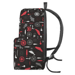Fishing Theme Pattern Print Backpack