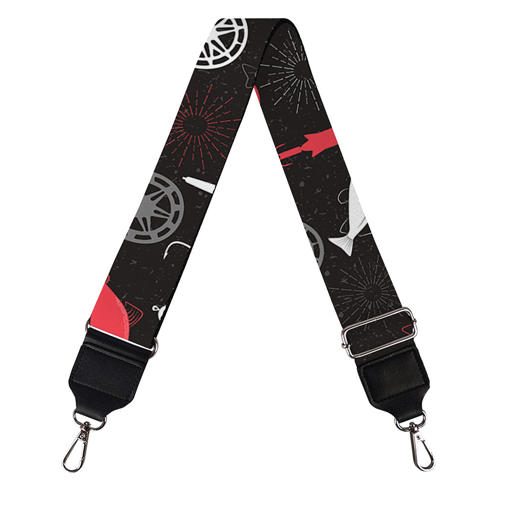 Fishing Theme Pattern Print Bag Strap