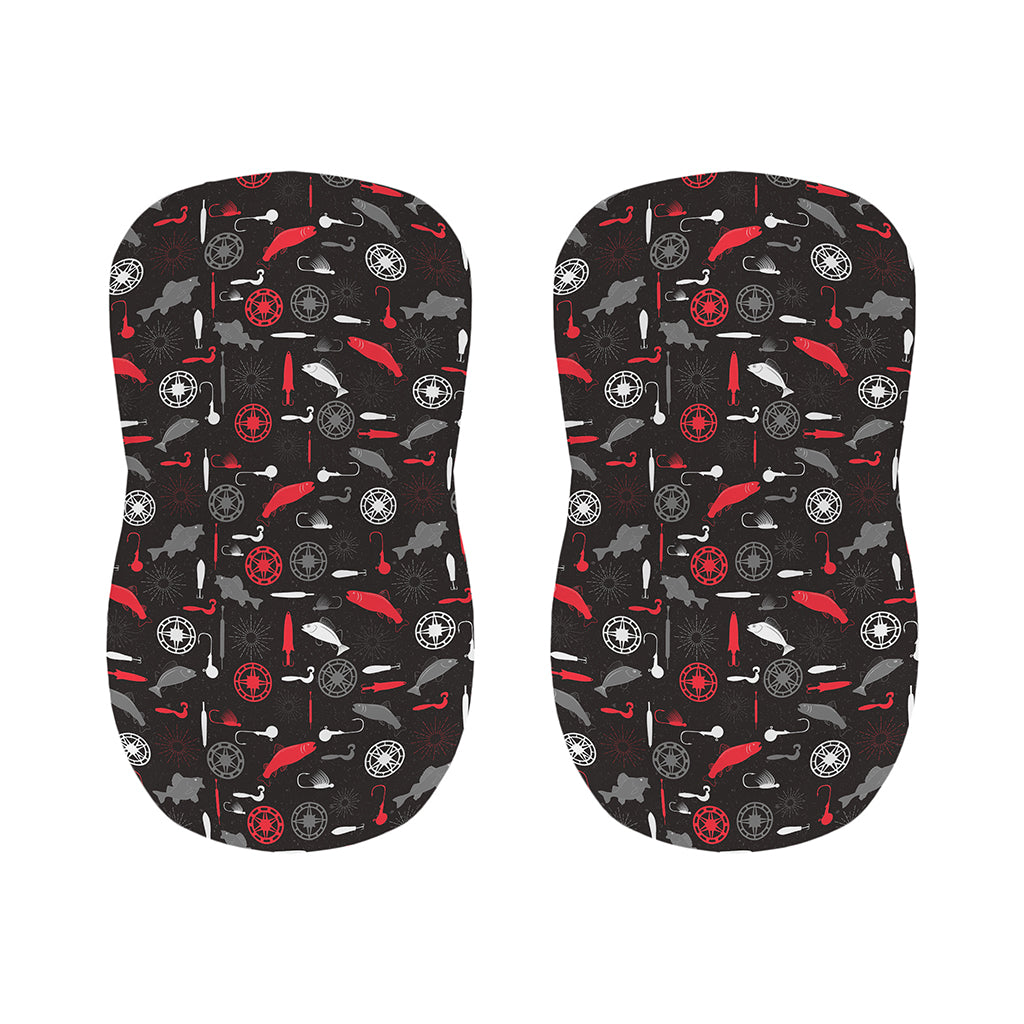 Fishing Theme Pattern Print Bar Stool Covers