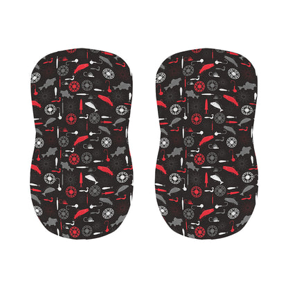 Fishing Theme Pattern Print Bar Stool Covers