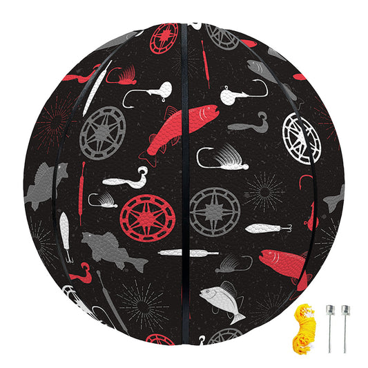 Fishing Theme Pattern Print Basketball