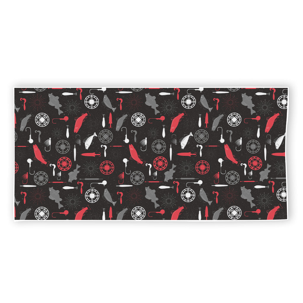 Fishing Theme Pattern Print Beach Towel