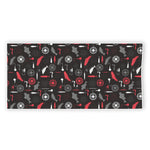 Fishing Theme Pattern Print Beach Towel