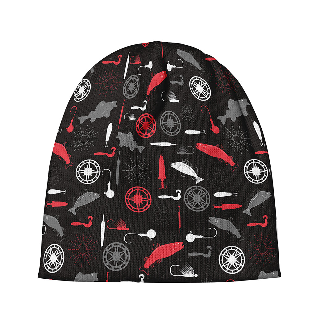 Fishing Theme Pattern Print Beanie