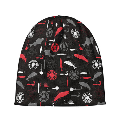 Fishing Theme Pattern Print Beanie