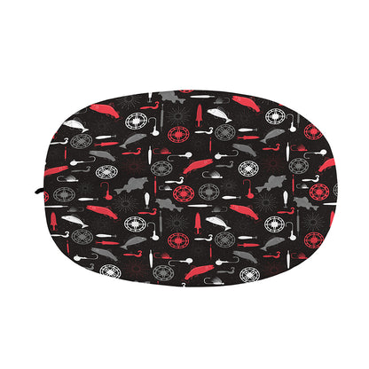 Fishing Theme Pattern Print Car Side Mirror Covers