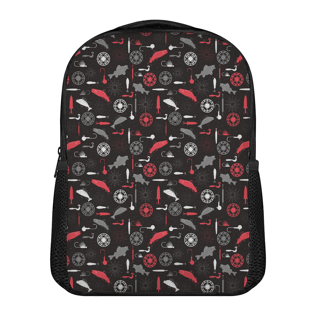 Fishing Theme Pattern Print Casual Backpack