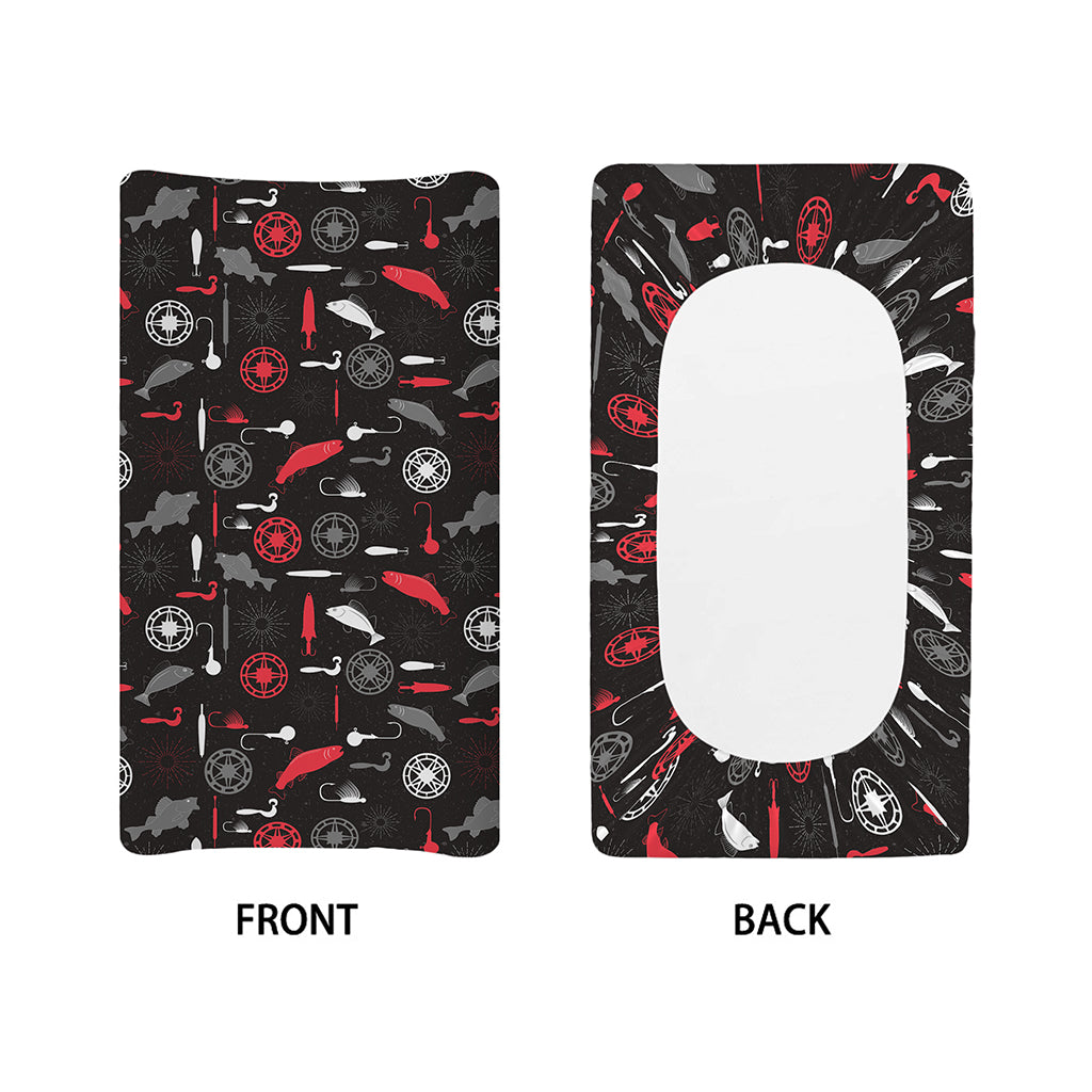 Fishing Theme Pattern Print Changing Pad Cover