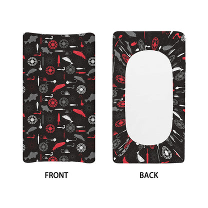Fishing Theme Pattern Print Changing Pad Cover