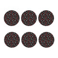 Fishing Theme Pattern Print Coaster Set
