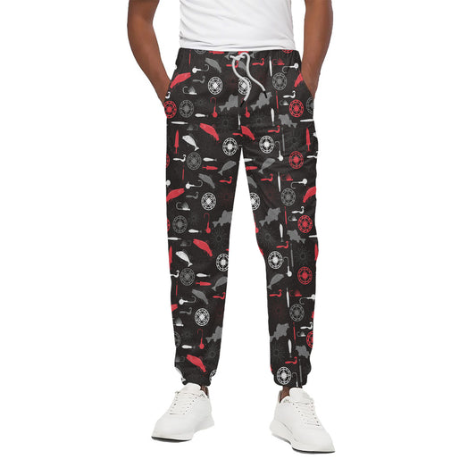 Fishing Theme Pattern Print Cotton Pants
