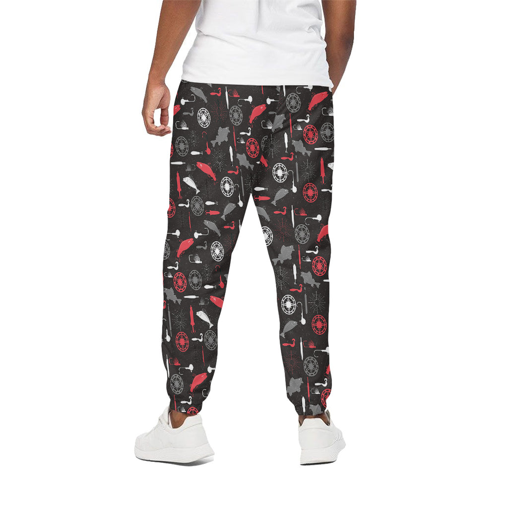 Fishing Theme Pattern Print Cotton Pants