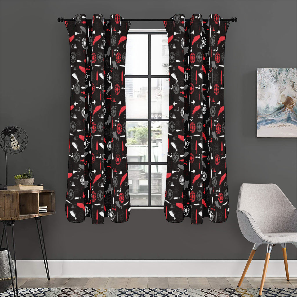 Fishing Theme Pattern Print Curtain
