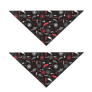 Fishing Theme Pattern Print Dog Bandana