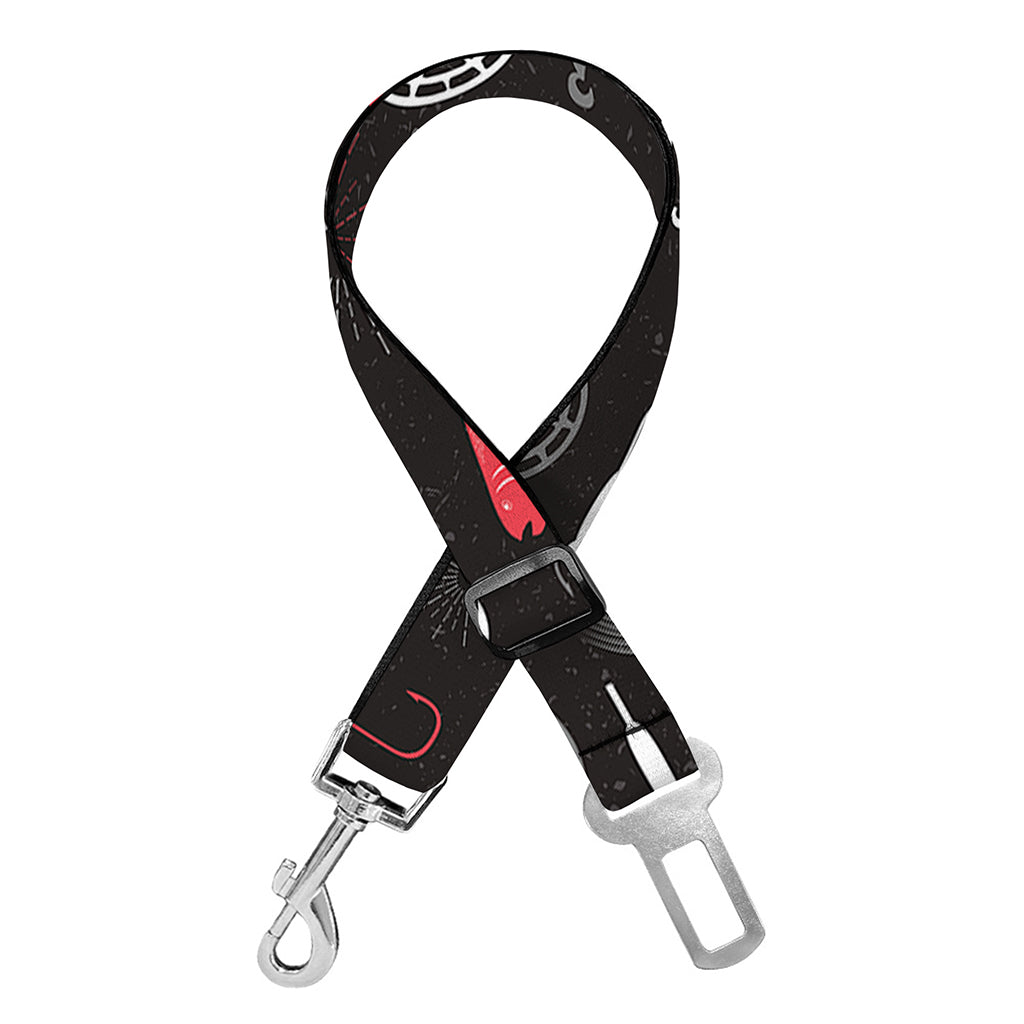 Fishing Theme Pattern Print Dog Seat Belt