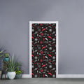 Fishing Theme Pattern Print Door Sticker