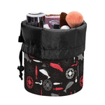 Fishing Theme Pattern Print Drawstring Makeup Bag