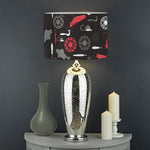 Fishing Theme Pattern Print Drum Lamp Shade