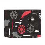Fishing Theme Pattern Print Drum Lamp Shade