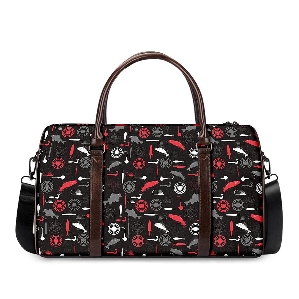 Fishing Theme Pattern Print Duffle Bag
