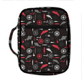 Fishing Theme Pattern Print Front Pocket Bible Bag