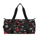 Fishing Theme Pattern Print Gym Bag