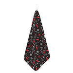 Fishing Theme Pattern Print Hand Towel