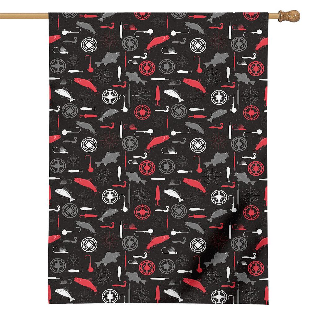 Fishing Theme Pattern Print House Flag