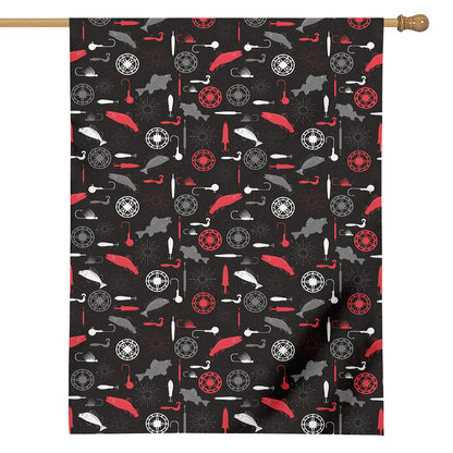 Fishing Theme Pattern Print House Flag