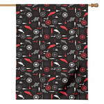 Fishing Theme Pattern Print House Flag