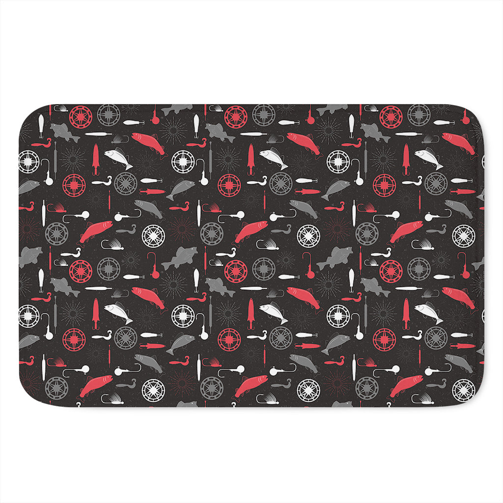 Fishing Theme Pattern Print Indoor Door Mat
