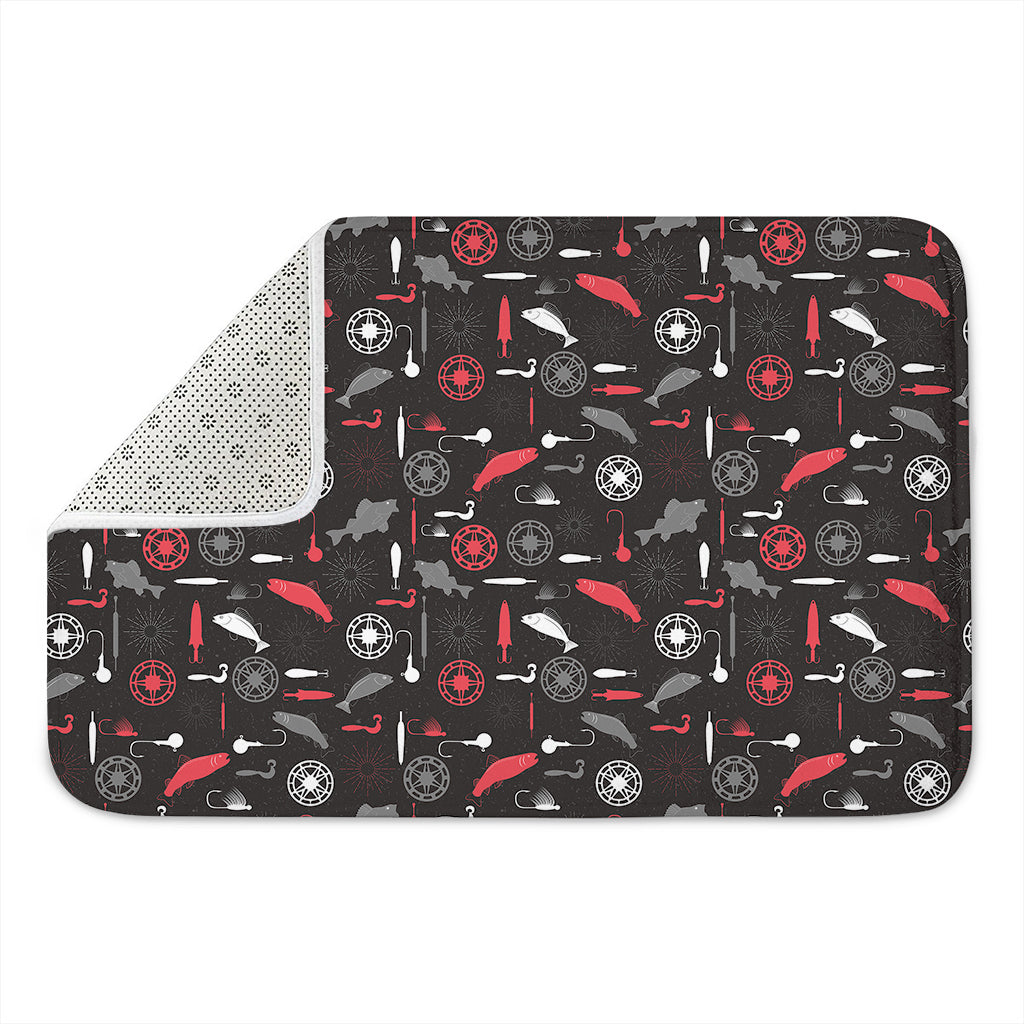Fishing Theme Pattern Print Indoor Door Mat