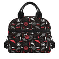 Fishing Theme Pattern Print Insulated Lunch Bag