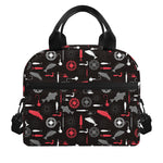 Fishing Theme Pattern Print Insulated Lunch Bag
