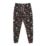 Fishing Theme Pattern Print Jogger Pants