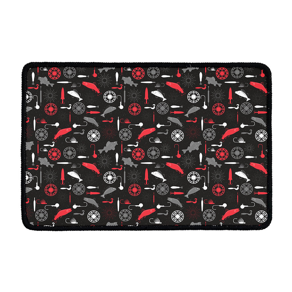 Fishing Theme Pattern Print Kitchen Mat