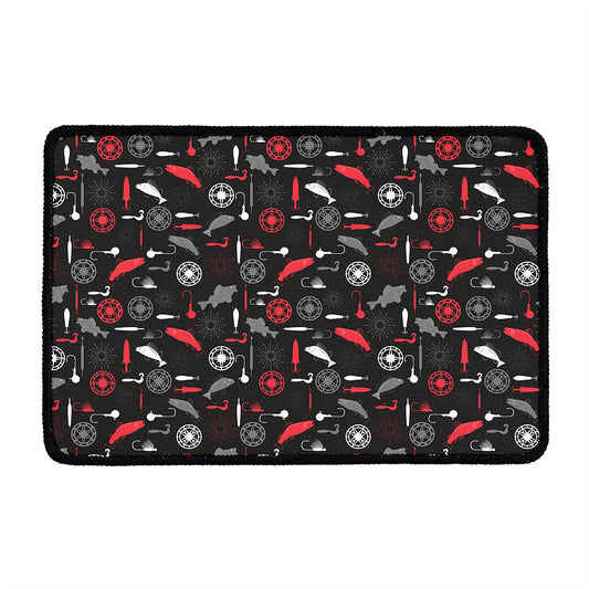Fishing Theme Pattern Print Kitchen Mat