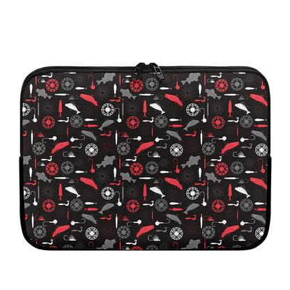 Fishing Theme Pattern Print Laptop Sleeve