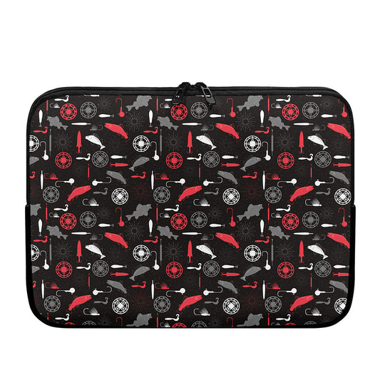 Fishing Theme Pattern Print Laptop Sleeve