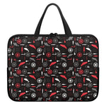 Fishing Theme Pattern Print Laptop Sleeve With Handle