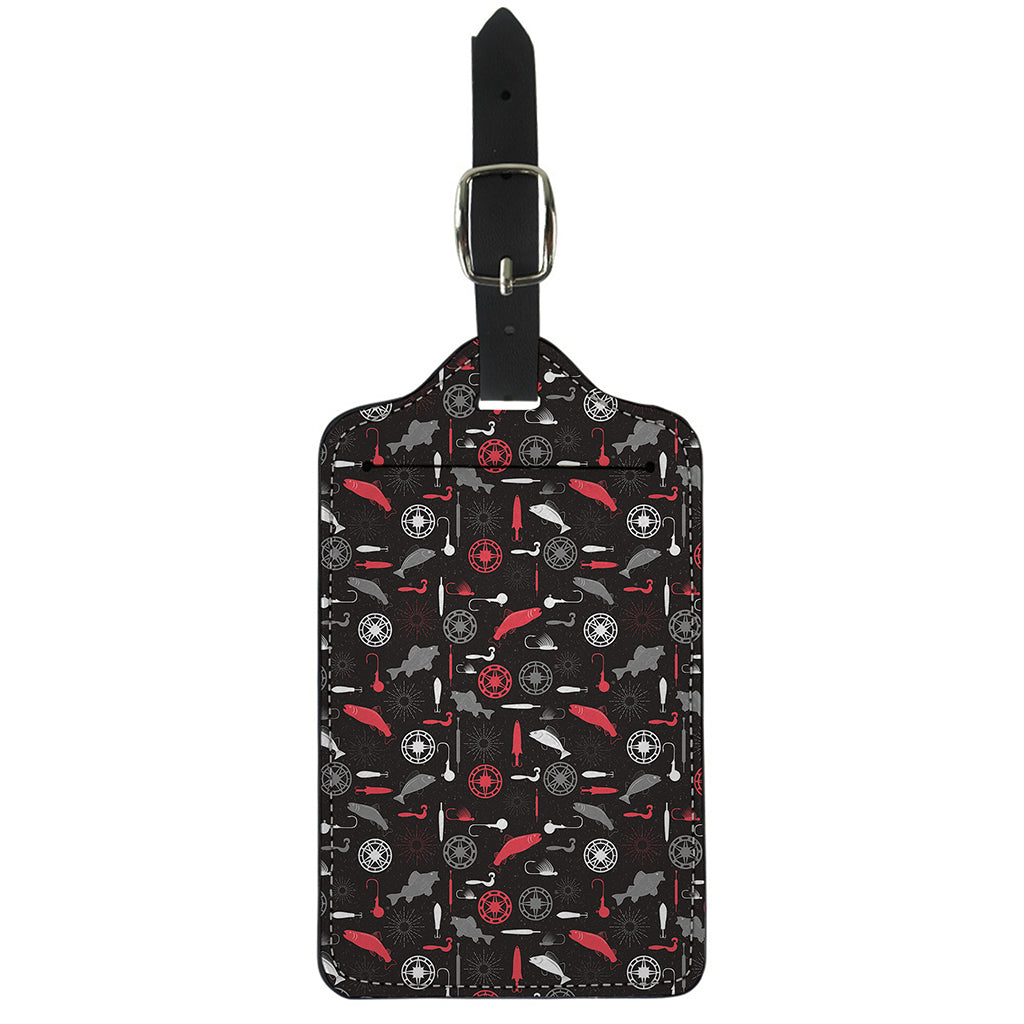 Fishing Theme Pattern Print Luggage Tag