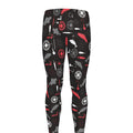 Fishing Theme Pattern Print Men's Leggings